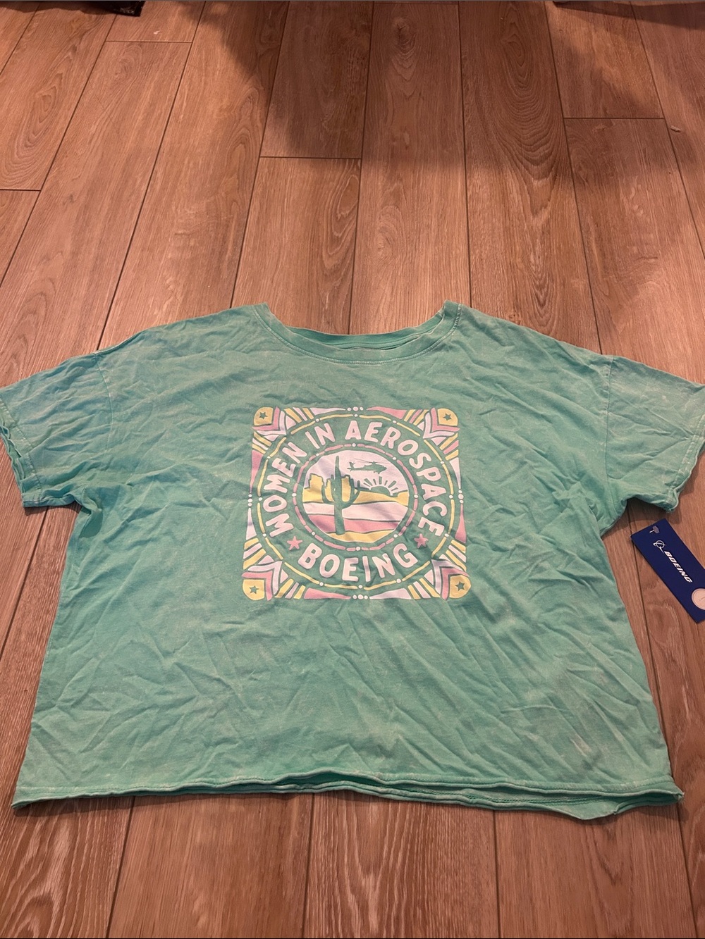 Boeing Women’s 'Women in Aerospace' Graphic Tee - Mint Green